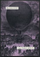 PHIL. LITERATUR Die Ballons Von Paris 1870-71, 1970, Gunther Heyd, 55 Seiten, Mit Einigen Abbildungen - Filatelie En Postgeschiedenis