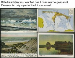 DEUTSCHLAND ETC. SYLT, Sammlung Von 67 Verschiedenen Ansichtskarten Im Briefalbum, Dabei Farbige Und Gruß Aus-Kart - Cartas & Documentos