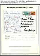 SPORT **,Brief , Fußball-Weltmeisterschaft USA 1994, In 2 Offiziellen Alben Der Dt. Sporthilfe Und Einem Leitzordn - Altri & Non Classificati