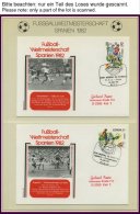 SPORT Sammlung Fußball-Weltmeisterschaft Spanien 1982 Auf Sportcover Nr. 1-52 Mit Sonderstempeln Der Verschiedenen - Altri & Non Classificati