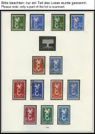 EUROPA UNION O, 1958-60, Stilisierte Taube, Geschlossene Kette Und Wagenrad, 3 Komplette Jahrgänge, Pracht, Mi. 123 - Collezioni