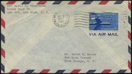 FELDPOST 1957, Feldpostbrief Vom Stützpunkt Wheelus über Das Armeepostamt Nach New York, Mit K1 Wellenstempel - Usati