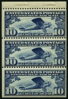 USA 306C **, Scott C 10a, 1927, 10 C. Heftchenblatt Transatlantik-Alleinflug, Postfrisch, Pracht, $ 120.- - Used Stamps