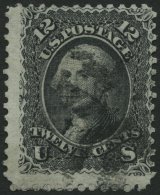 VEREINIGTE STAATEN 21W O, 1861, 12 C. Washington, Mit Waffeleinpressung Type VI, Feinst, Mi. 320.- - Used Stamps
