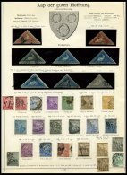 KAP DER GUTEN HOFFNUNG O, Alter Sammlungsteil Bis 1890 Mit 8 Kap-Dreiecken, Etwas Unterschiedlich, Besichtigen! - Cap De Bonne Espérance (1853-1904)