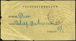 NIEDERLÄNDISCH-INDIEN 1948, Feldpost-Vorbindezettel Für Feldpostsendungen Von Soerabaja Nach Batavia Mit Entsp - India Holandeses