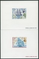 NEUKALEDONIEN 819,914P (*), 1988/91, 36, 200 F. Schiffe, Je Als Epreuves De Luxe, Pracht - Other & Unclassified