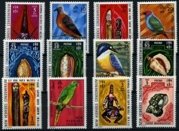 NEUE HEBRIDEN 323-34 **, 1972, Vögel, Schnecken Und Kunsthandwerk, Prachtsatz, Mi. 45.- - Otros & Sin Clasificación