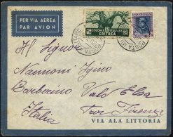 ITALIENISCH-ERITREA 202,208 BRIEF, 1936, 1.25 L. König Viktor Emanuel III Und 25 C. Ruhendes Kamel Mit K2 POSTA MIL - Eritrea