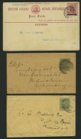 GUYANA Ca. 1897/1900, 3 Verschiedene Gebrauchte Ganzsachen, Feinst - Guiana (1966-...)