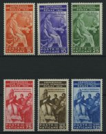 VATIKAN 45-50 *, 1935, Juristenkongress, Falzrest, Prachtsatz, Mi. 140.- - Otros & Sin Clasificación