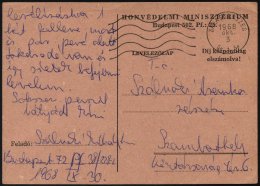 UNGARN 1968, Portofreie Feldpostkarte Eines In Der Tschechoslowakei Eingesetzten Ungarischen Soldaten, über Das Pos - Andere & Zonder Classificatie