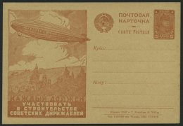 GANZSACHEN P 91.II BRIEF, 1930, 5 K. Zeppelin-Ganzsachenkarte, Bild 51 (7643), Ungebraucht, Pracht - Other & Unclassified