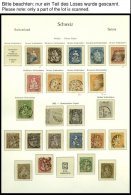 SAMMLUNGEN O,*, **, Sammlung Schweiz Von 1850-1964 Mit Mittleren Werten Und Sätzen, Ab Ca. 1940 Nur Ungebraucht Ges - Collections