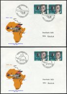 LUFTPOST SF 77.1.a-d BRIEF, 13.2.1977, Mittelholzer Afrika-Gedenkflug ZÜRICH-KAIRO,-NAIROBI,-KAPSTADT Und -GAO, 4 P - Primi Voli