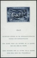 SCHWEIZ BUNDESPOST Bl. 11 **, 1945, Block Kriegsgeschädigte, Pracht, Mi. 220.- - Oblitérés