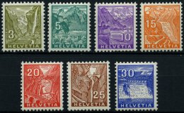 SCHWEIZ BUNDESPOST 270-76 **, 1934, Landschaften, Prachtsatz, Mi. 110.- - Oblitérés