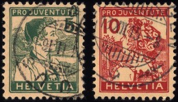 SCHWEIZ BUNDESPOST 128/9 O, 1915, Pro Juventute, Pracht, Mi. 120.- - Used Stamps