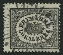 SCHWEDEN 6 O, 1856, 1 Skill. Bco. Schwarz (Facit 6a2), Repariert Wie Pracht - Usati