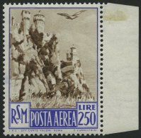 SAN MARINO 449 **, 1950, 250 L. San Marino, Pracht, Mi. 180.- - Altri & Non Classificati