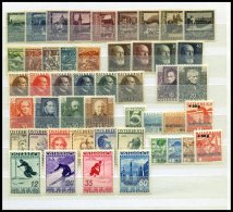 LOTS A. 433-626 *,** , 1923-36, 9 Verschiedene Prachtsätze, Mi. 550.- - Verzamelingen