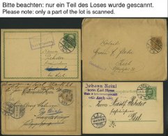 LOTS 1905-15, 14 Ganzsachenkarten Und Ein Streifband, Alle Gebraucht, Feinst/Pracht - Verzamelingen