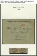 SAMMLUNGEN 44-47 BRIEF, 1883-89, Interessante Sammlung Doppeladler überwiegend Auf Briefen Und Ganzsachenkarten, Mi - Verzamelingen