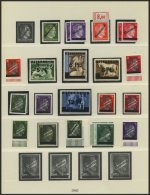 SAMMLUNGEN **, O, Sammlung Österreich Von 1945-67 Im Lindner Falzlosalbum, Anfangs Oft Doppelt (** Und Gestempelt) - Colecciones