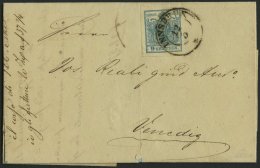 STERREICH 5Xb BRIEF, 1852, 9 Kr. Grau`blau, Handpapier, Type IIc, Randdruck Links, K2 INNSBRUCK (Müller 1082d), Bri - Used Stamps