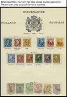 SAMMLUNGEN, LOTS O, *, Schöner Alter, Meist Gestempelter Sammlungsteil Niederlande Bis Ca. 1910, überwiegend P - Colecciones Completas