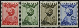 NIEDERLANDE 287-90 *, 1935, Voor Het Kind, Falzrest, Prachtsatz - Holanda
