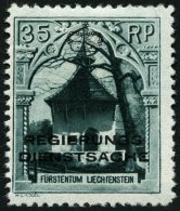 DIENSTMARKEN D 5B *, 1932, 35 Rp. Rofenbergkapelle, Gezähnt L 101/2, Erstfalzrest, Zwei Winzige Aufgerauhte Gummist - Dienstzegels