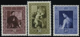 LIECHTENSTEIN 306-08 **, 1952, 3. Gemäldeserie, Prachtsatz, Mi. 140.- - Otros & Sin Clasificación