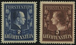 LIECHTENSTEIN 304/5A **, 1951, Fürstenpaar, Gezähnt L 121/2:12, Pracht, Mi. 260.- - Andere & Zonder Classificatie