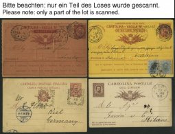 SAMMLUNGEN, LOTS 1880-1906, 15 Gebrauchte Ganzsachenkarten, Dabei Viele Postanweisungen, Dabei Eine Mit Zusatzfrankatur, - Colecciones