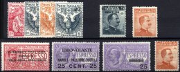 ITALIEN 120-29 *, 1915-17, 10 Werte Komplett, Falzrest, Pracht, Mi. 160.- - Italië