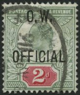 DIENSTMARKEN D 71 O, 1902, 2 P. O.W., Pracht, Mi. 300.- - Officials