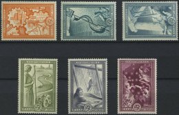 GRIECHENLAND 582-87 **, 1951, Wiederaufbau, Prachtsatz, Mi. 220.- - Otros & Sin Clasificación