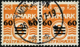 FÄRÖER 6 Paar O, 1940, 60 Ø Auf 6 Ø Orange Im Waagerechten Paar, 2. Auflage (Facit 8II), Pracht, - Andere & Zonder Classificatie