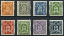 DIENSTMARKEN D 11-19 *, 1914, Wappen, Wz. 2, Falzrest, Prachtsatz, Mi. 90.- - Otros & Sin Clasificación