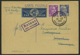 ERST-UND ERÖFFNUNGSFLÜGE 2335 BRIEF, 20.12.49, Paris-München, Franz. Frankatur, Kein Ankunftsstempel, Pra - Storia Postale