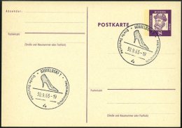 GANZSACHEN P 73 BRIEF, 1962, 8 Pf. Gutenberg, Postkarte In Grotesk-Schrift, Leer Gestempelt Mit Sonderstempel DÜSSE - Collezioni