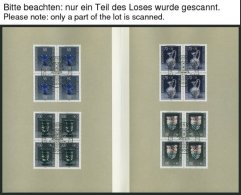 LOTS VB, BrfStk, 1986-2003, Wofa In Viererblocks Mit Ersttagssonderstempeln, In Großformatigen Faltkarten Des Bund - Used Stamps