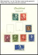 SAMMLUNGEN O, Gestempelte Sammlung Bund Von 1949-68 Mit Diversen Guten Werten Im Borek-Album, Meist Prachterhaltung - Oblitérés