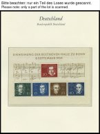 SAMMLUNGEN **, In Den Hauptnummern Komplette Postfrische Teilsammlung Bundesrepublik Von 1958-68 Im Borek Falzlosalbum, - Usati