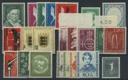 BUNDESREPUBLIK 204-26x **, 1955, Kompletter Jahrgang, Pracht - Oblitérés