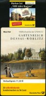 ZUSAMMENDRUCKE MH 48/9 **, 2002, 2 Markenheftchen 100 Jahre Bautzen Und Kultur- Und Naturerbe Der Menschheit, Pracht, Mi - Gebruikt