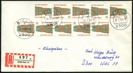 BUNDESREPUBLIK 1399 BRIEF, 1989, 33 Pf. St. Petri Dom, 10x Auf Einschreib-Ortsbrief, Pracht - Oblitérés