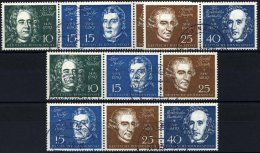 BUNDESREPUBLIK 315/6,318/9 O, 1959, Beethoven, Alle 5 Zusammendrucke Komplett, Pracht - Used Stamps