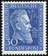 BUNDESREPUBLIK 147 **, 1951, 30 Pf. Röntgen, Pracht, Mi. 75.- - Usati